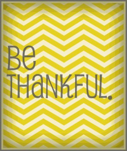 Be Thankful Poster